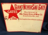 MID-STATES STEEL AND WIRE CO. - ADVERTISING SIGN