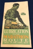 1921 MARATHON OIL LUBRICATION GUIDE