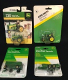 LOT OF (4) ERTL JOHN DEERE 1/64TH TOYS