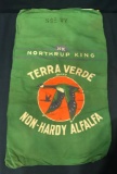 NORTHRUP KING TERRA VERDE BRAND NON-HARDY ALFALFA SEED SACK