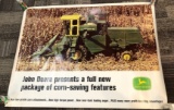 JOHN DEERE 55 COMBIME DEALERSHIP LARGE POSTER - 4 LEGGED DEER