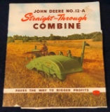 JOHN DEERE NO. 12-A COMBINE SALES BROCHURE