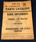 FARMALL CUB & CUB LO-BOY FARM IMPLEMENTS PARTS CATALOG