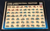 FORD AGRICULTURAL TRACTORS THROUGH THE YEARS POSTER - FRAMED