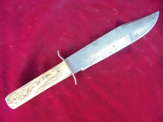 OLD LARGE BOWIE KNIFE WITH 10 INCH BLADE-SOLINGEN GERMANY MARK