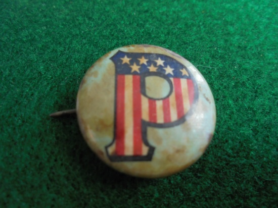 OLD PINBACK BUTTON FROM "PETERS CARTRIDGE CO"-QUITE RARE