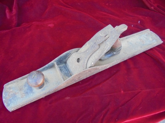 OLD NUMBER 8-C WOOD PLANE--24 INCHES LONG - AS FOUND