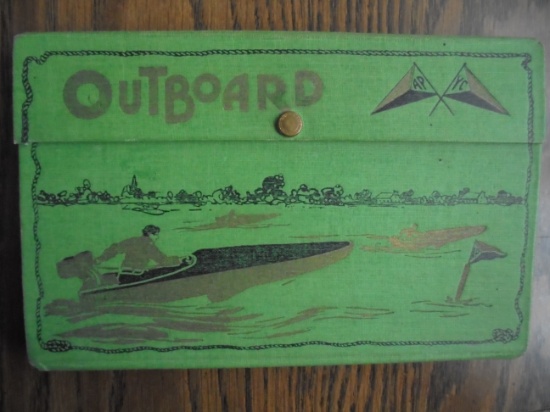 EARLY "AMERICAN PENCIL CO" OUTBOARD PENCIL BOX-VERY DIFFERENT