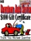 Downtown Auto $100 Gift Certificate