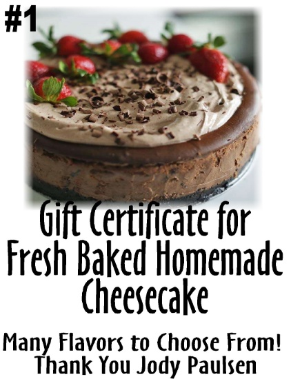 Fresh Baked Homemade Cheesecake by Jody Paulsen