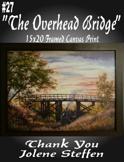 “The Overhead Bridge” Framed 15 x 20 Canvas Print