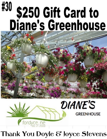 Diane's Greenhouse $250 Gift Card