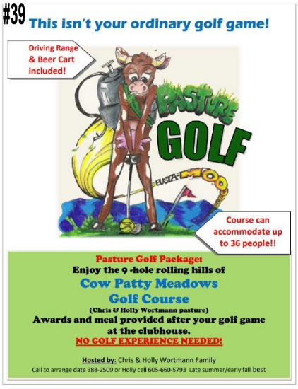 Pasture Golf Package at Cow Patty Meadows