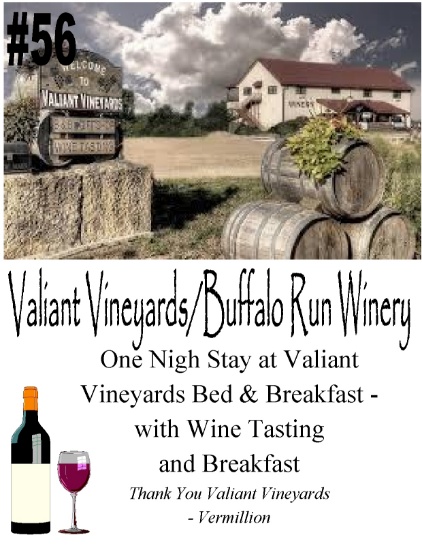 Valient Vineyards/Buffalo Run Winery Stay