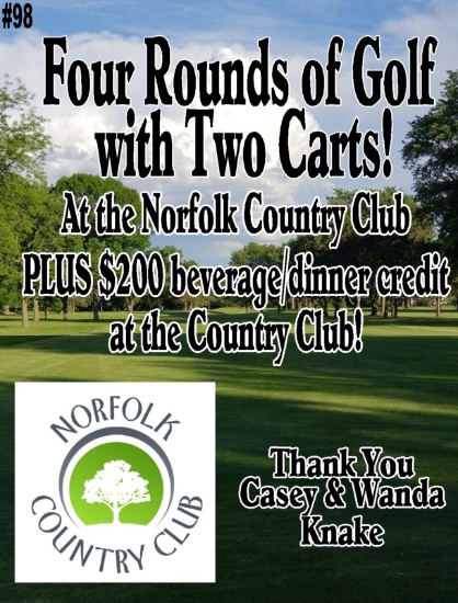 Large Golf Package at the Norfolk Country Club!