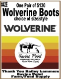 One Pair of $130 Wolverine Boots