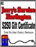 Jerry’s Service $250 Gift Certificate