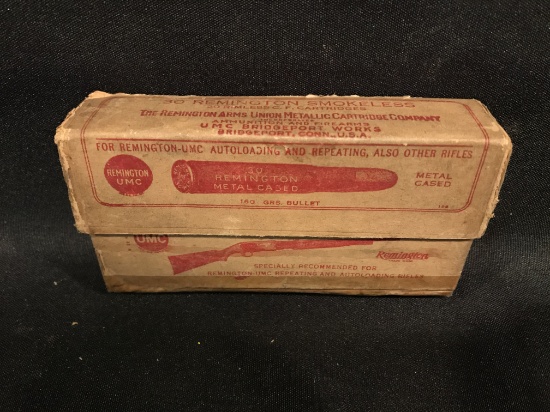 Remington UMC .30 Remington Smokeless Two Piece Box