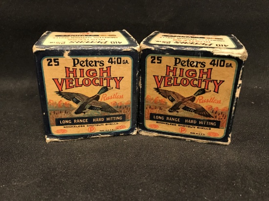 (2) Partial Full Boxes of Peters High Velocity .410