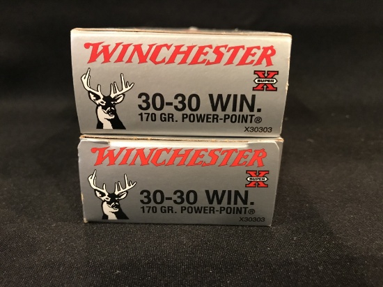 (2) Winchester 30-30 Win 170gr Power Point