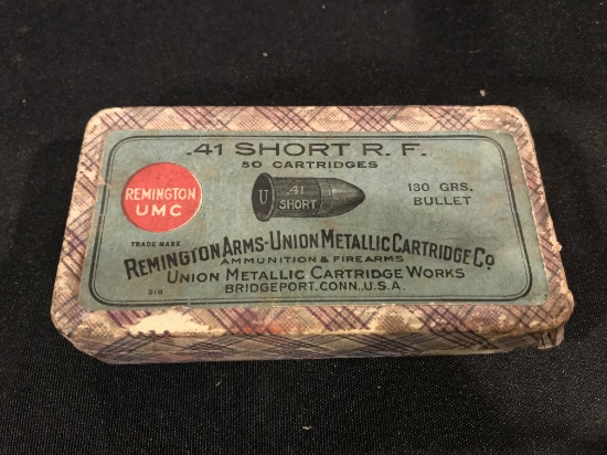 Remington UMC .41 Short Rimfire Two Piece Box---Full