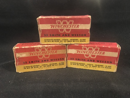 (3) Winchester .32 Smith and Wesson