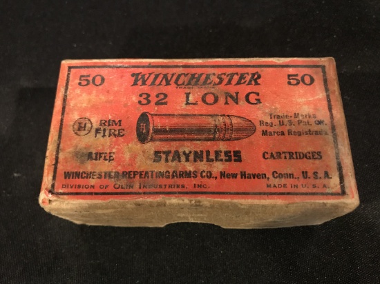 Winchester .32 Long Rimfire Staynless Two Piece Box