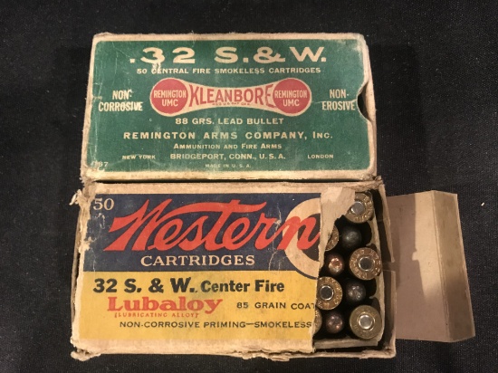 (2) Full boxes of .32 S&W