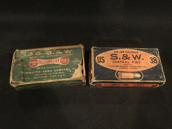 (2) Boxes of .38 S&W