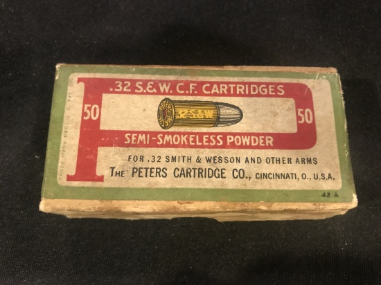 Peters .32 S&W Semi-Smokeless Two Piece Box