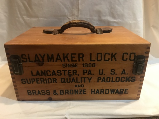 Slaymaker Lock Co Wooden Box