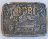 1976 HESSTON NATIONAL FINALS RODEO - BELT BUCKLE