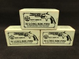 (3) Boxes of Navy Arms Co. .32 Long Rimfire Smokeless