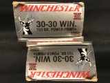 (2) Winchester 30-30 Win 150gr Power Point