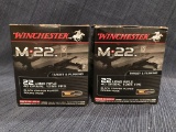 (2) 500rd Boxes of M22 .22LR