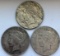 (3) 1926-S Peace Silver Dollars