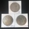 (3) Morgan Silver Dollars --- 1880, 1881-O, & 1882-O