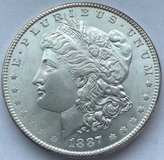 1887 Morgan Silver Dollar - Gem Uncirculated