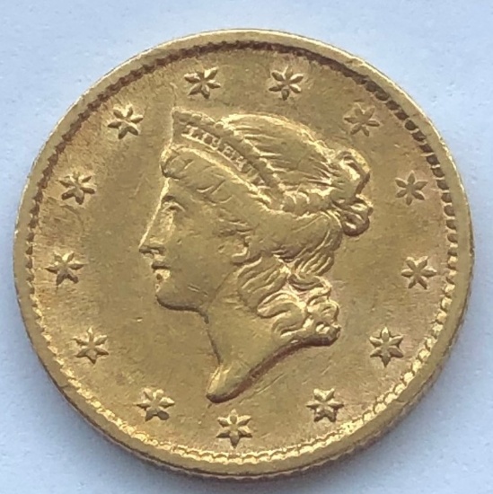 1854 Type 1 US $1.00 Gold Liberty Dollar