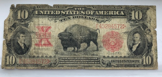 Series 1901 $10 United States Buffalo Note - Fr. 122