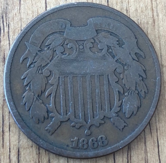 1868 United States Two Cent Piece