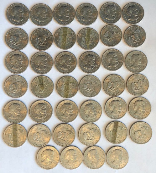 (40) 1979-D Susan B. Anthony $1.00 Coins