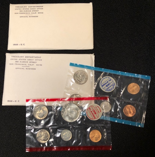 1968 & 1969 US Uncirculated Mint Sets