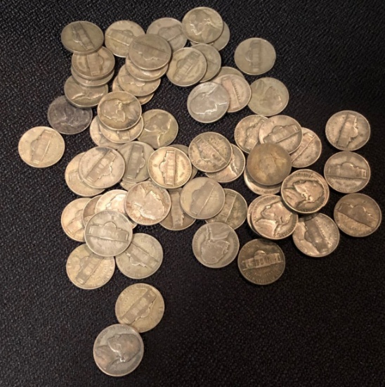 (62) Silver Wartime Nickels