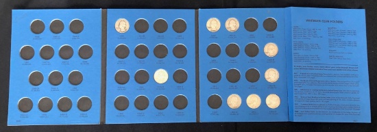 Washington Quarter Album -- 9 Silver Quarters Inside