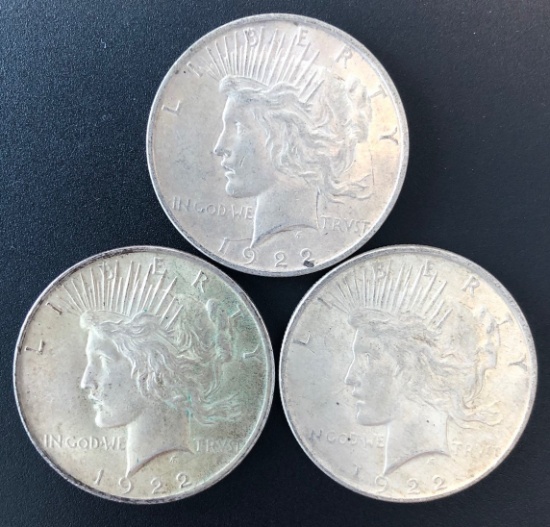 1922 & 1922-D Peace Silver Dollars