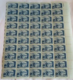 SHEET OF 3 CENT STAMPS - 1928-1953 FUTURE FARMERS OF AMERICA