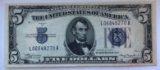 Series 1934-A $5.00 Silver Certificate -- Crisp