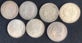 (7) US Morgan Silver Dollars --- 1921-S & 1921