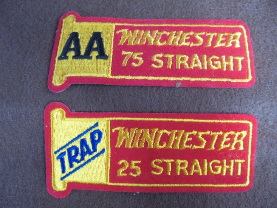 (2) OLD WINCHESTER PATCHES FROM TRAP SHOOTING
